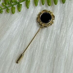 Vintage onyx stick pin